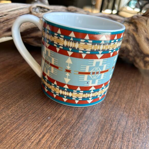 Pendleton coffee mug featuring a Southwestern Aztec or tribal art pattern - Picture 1 of 8